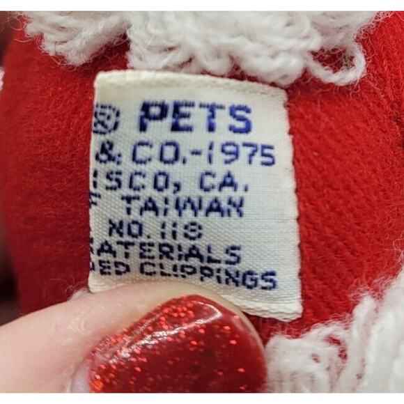Vintage 1975 Dakin Dream Pets Red Poodle Puppy Dog Stuffed Animal Toy NOS - Picture 10 of 11